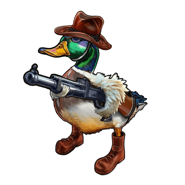 Duck with the gun